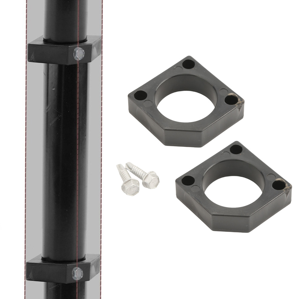 2-1/2 Square to 1-5/8 Round Post No-Dig Bracket