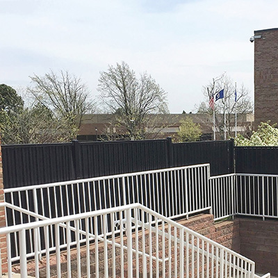 Decorative aluminum fence slats