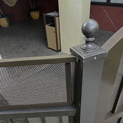 Decorative aluminum fence post caps