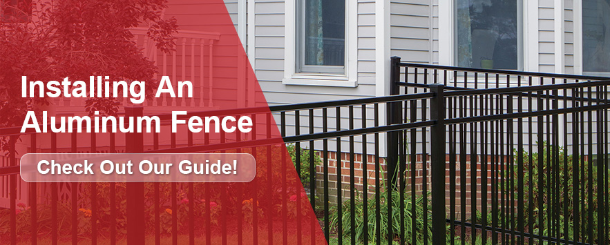 home graphic how to install an aluminum fence